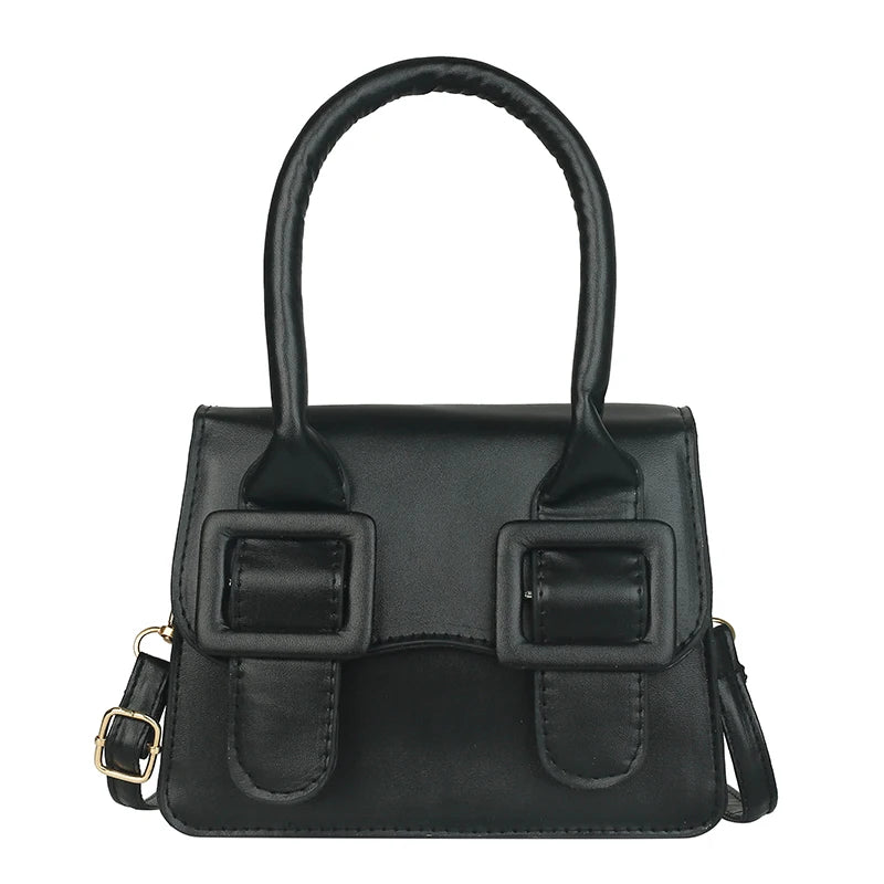 Casual PU Leather Mini Messenger Bag Women Shoulder Crossbody Handbag