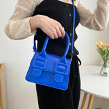 Casual PU Leather Mini Messenger Bag Women Shoulder Crossbody Handbag