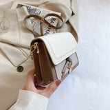 PU Leather Multifunction Shoulder Bag Classic Style Crossbody Bag