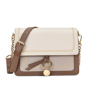 PU Leather Multifunction Shoulder Bag Classic Style Crossbody Bag