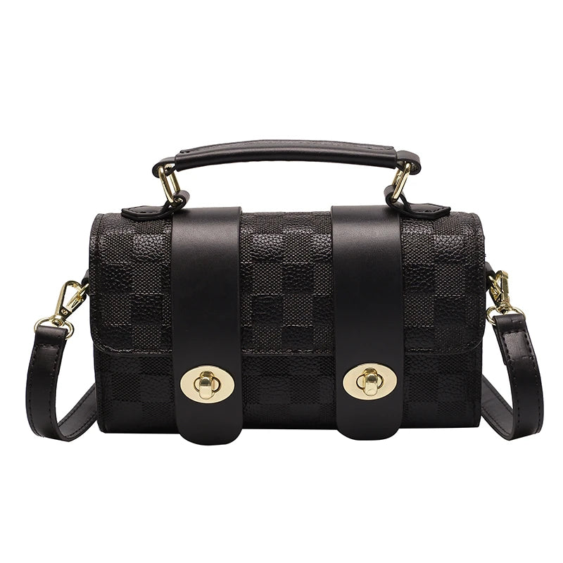 PU Leather Female Shoulder Bag Classic Style Crossbody Bag