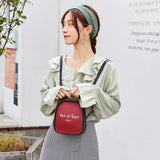 PU Leather Girls Backpack Mini Shoulder Bag Small Backpack with Headphone Hole