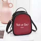 PU Leather Girls Backpack Mini Shoulder Bag Small Backpack with Headphone Hole