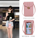 PU Leather Crossbody Bags Touch Screen Smartphone Wallet Shoulder Handbag