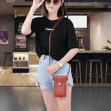 PU Leather Crossbody Bags Touch Screen Smartphone Wallet Shoulder Handbag