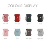 PU Leather Crossbody Bags Touch Screen Smartphone Wallet Shoulder Handbag
