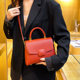 PU Leather Handbags For Women Retro Shoulder Bags Messenger Bag