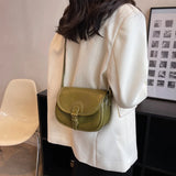 PU Leather Handbags For Women Texture Shoulder Bags Western Style