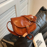 PU Leather Handbags For Women Texture Shoulder Bags Western Style