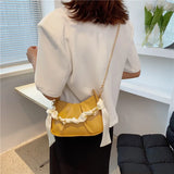 Summer Chain Shoulder Crossbody Purses PU Leather Handbags