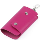 PU Leather Car Key Holder Bag Wallet Cover Keychain