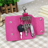 PU Leather Car Key Holder Bag Wallet Cover Keychain