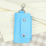 PU Leather Car Key Holder Bag Wallet Cover Keychain
