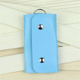 PU Leather Key Holder Keychain for Men Women Car Key Ring Case Cover