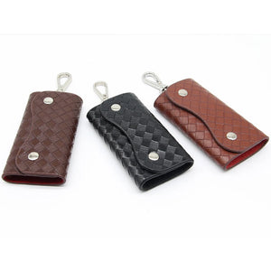 PU Leather Key Holder Keychain For Women Men
