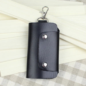 PU Leather Key Chain Accessory Pouch Bag Wallet Case Key Holder