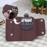 PU Leather Key Chain Accessory Pouch Bag Wallet Case Key Holder