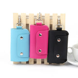 PU Leather Key Chain Accessory Pouch Bag Wallet Case Key Holder