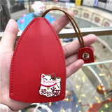 Bow Decorate Key Holders PU Leather Keychain