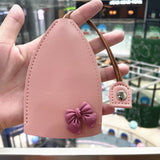 Bow Decorate Key Holders PU Leather Keychain