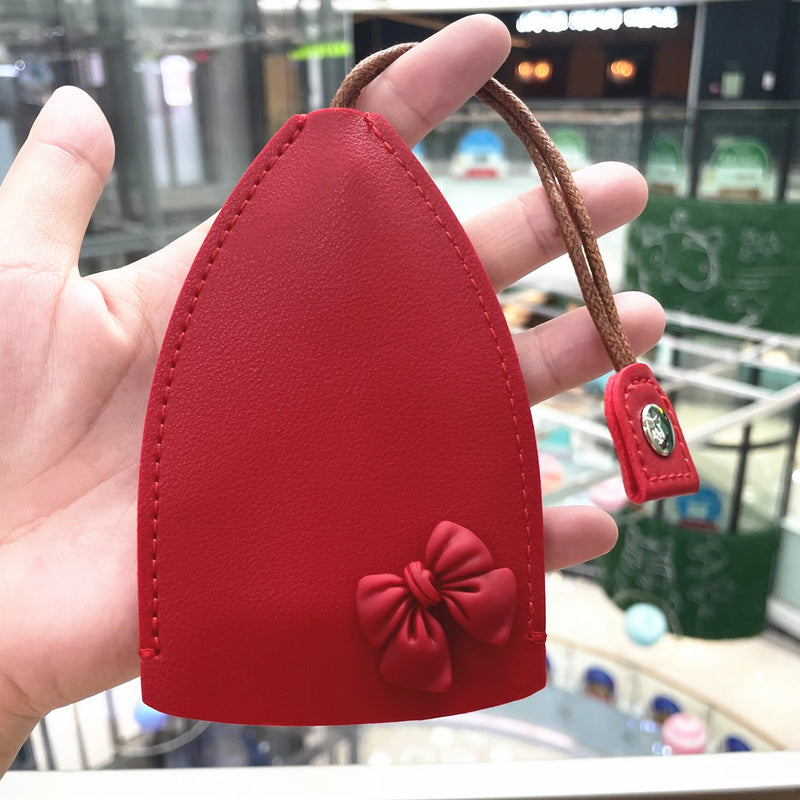 Bow Decorate Key Holders PU Leather Keychain