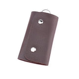 PU Leather Key Wallet Keychain Men Women Solid Keyrings Wallets