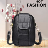 Vintage Small Shoulder Bag Flap PU Leather Crossbody Messenger Bag Women Handbag