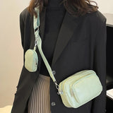 PU Leather Ladies Hand Bag Pockets Underarm Bag All-match Casual Soft Portable