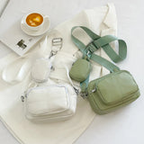PU Leather Ladies Hand Bag Pockets Underarm Bag All-match Casual Soft Portable