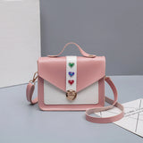 Patchwork Small Crossbody Handbag Women's Casual Shoulder Bags
