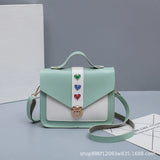 Patchwork Small Crossbody Handbag Women's Casual Shoulder Bags