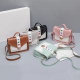 Patchwork Small Crossbody Handbag Women's Casual Shoulder Bags