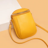 Mini Ladies Shoulder Bags - PU Leather Mobile Phone Bag