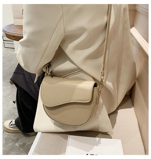 PU Leather Lady Shoulder Bag Solid Female Packbag Party Shopping Phone Bag
