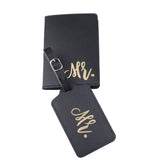 MR. MRS. Travel Set: Luggage Tag & Passport Holder - LT37CH12
