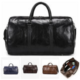 PU Leather Men Travel Bag Large Duffle Independent Big Fitness Bags Handbag Bag