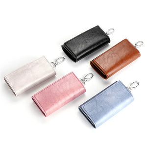 PU Leather Key Wallet Multi-function Key Chain Wallet Portfel Damski