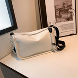 PU Leather Messenger Bag Solid Soft Casual for Women