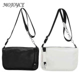 PU Leather Messenger Bag Chain Crossbody Bags Solid Soft Casual