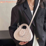 PU Leather Messenger Bag Female Tote Bag Lightweight Portable Soft Casual