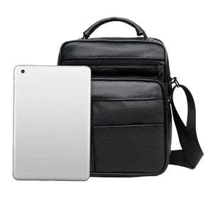 Men's PU Leather Messenger Bag Small Crossbody Handbag
