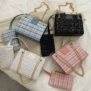 PU Leather Messenger Bags Female Solid Crossbody Shoulder Handbags For Women