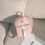 Mini Backpack Women Bow-knot Shoulder Bag Small Lady Bags Travel Shopping