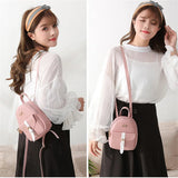 Mini Backpack Women Bow-knot Shoulder Bag Small Lady Bags Travel Shopping