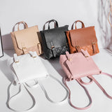 Mini Ladies Backpack PU Leather Multifunctional Cell Phone Bag