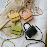 Stone Pattern Mini Shoulder Handbags Lady Tote Messenger Bags