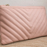 Embroidered Ringer PU Mini Wallet Clutch for Ladies Girls