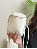 PU Leather Mobile Bag Single Shoulder Cross Body Solid Women's Party Bag