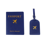PU Leather Passport Cover Holder Luggage Tag, Wedding Gift