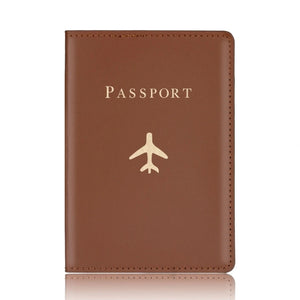Hot Stamping Passport Holder Plane Lover Wedding Gift
